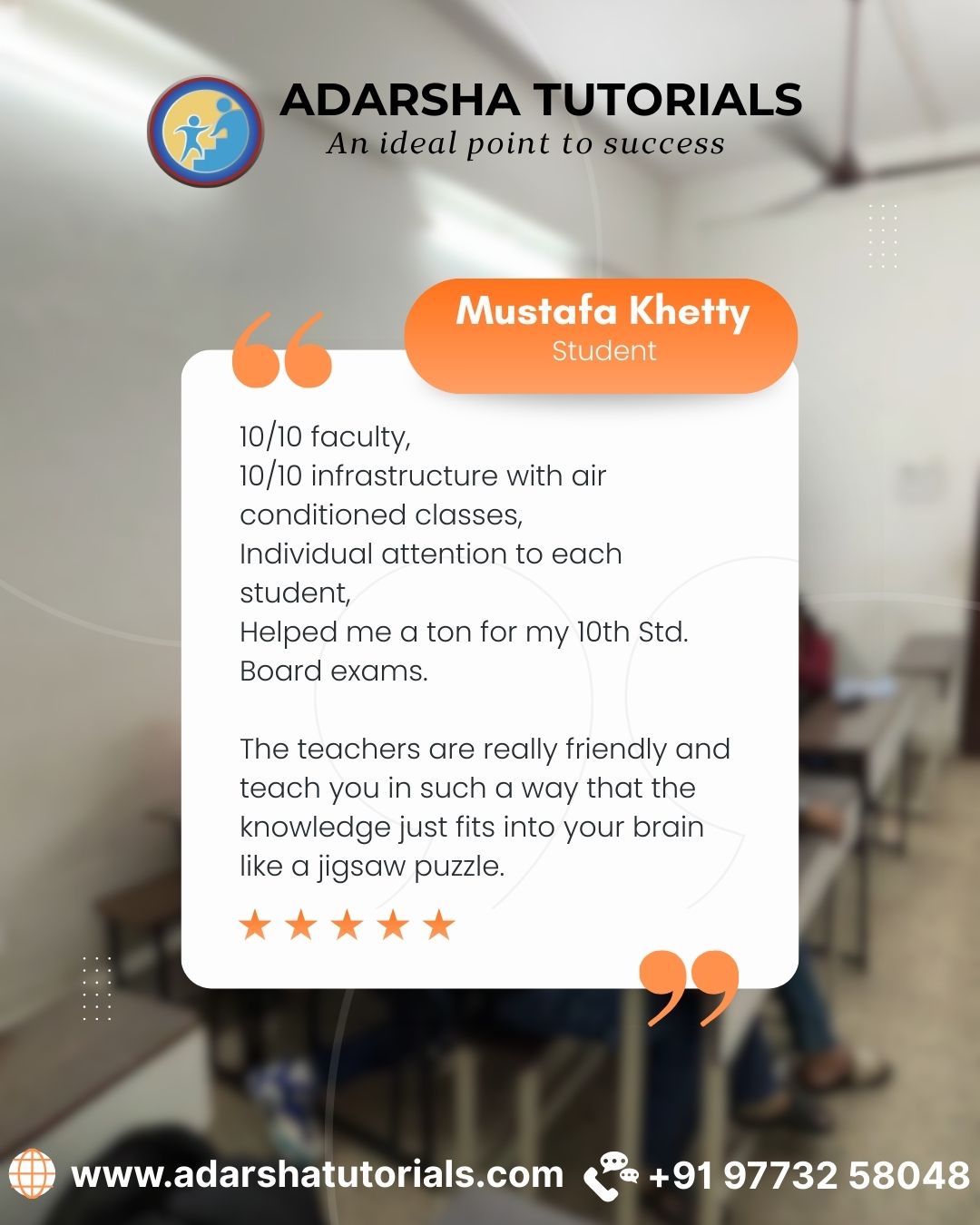 Success stories are built on strong guidance and personal attention. 🌟